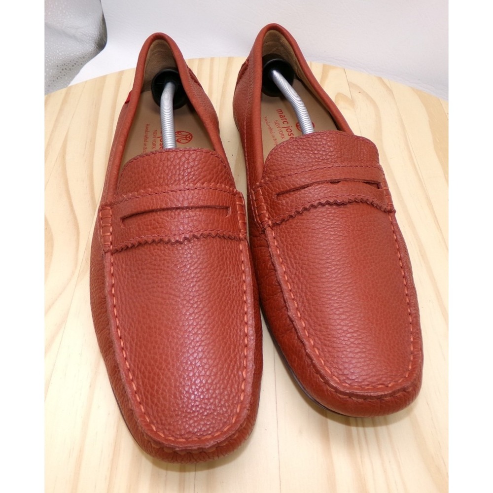 Marc Joseph New York Union Street Driving Shoes Mens Rust Size 13 Slip On